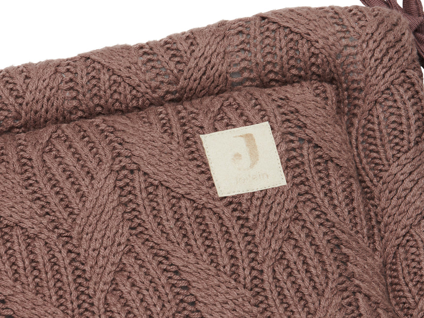 Jollein Bettnestchen Spring Knit Chestnut 35x180cm