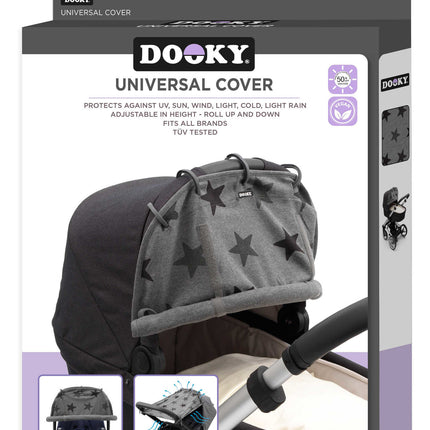 Dooky Sonnenverdeck Kinderwagen Universal Cover Stars Grey Jade