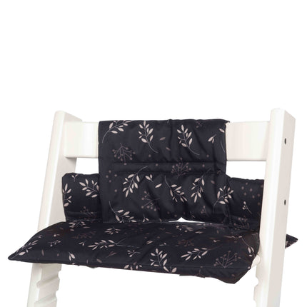 Dooky Stuhlverkleinerer Kissen Set Tripp Trapp Black Leaves