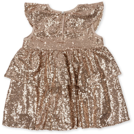 Konges Slojd Babykleid Starla Pailletten S Gold Blush