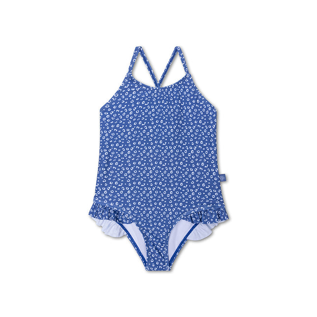 Swim Essentials Badeanzug Kind Blau Leopard