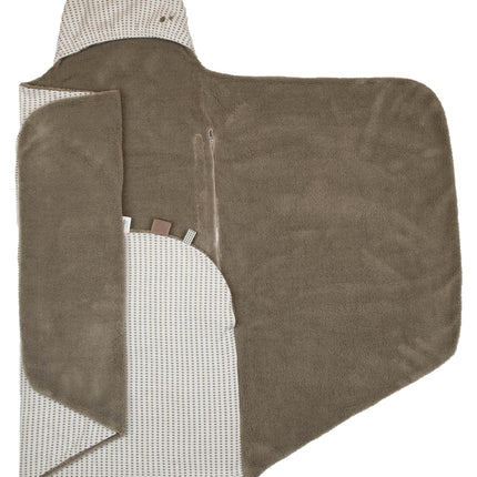 Snoozebaby Wickeldecke Baby Trendy Wrapping Warm Braun 90x110cm