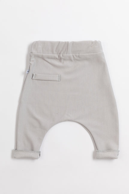 Bamboom Babyhose Grau/Elfenbein