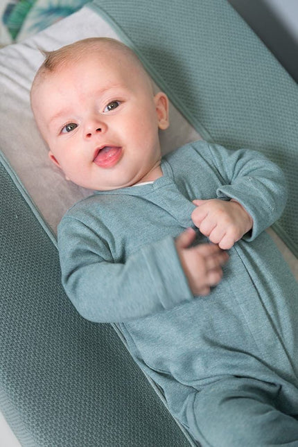 Baby's Only Baby-Body mit Füßen Melange Stonegreen