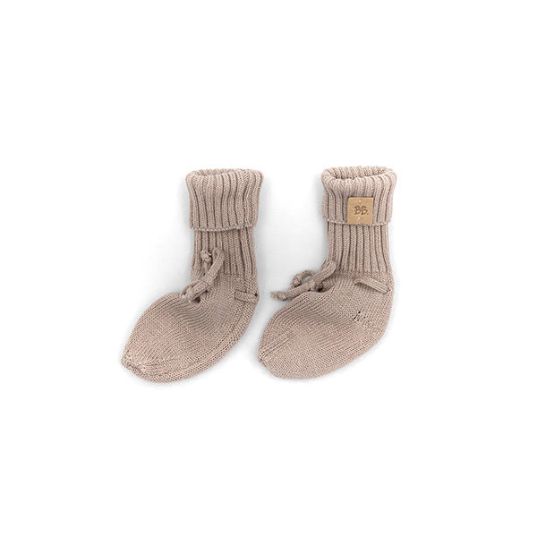 <tc>Bamboom</tc> Babyschuhe gestrickt Camel