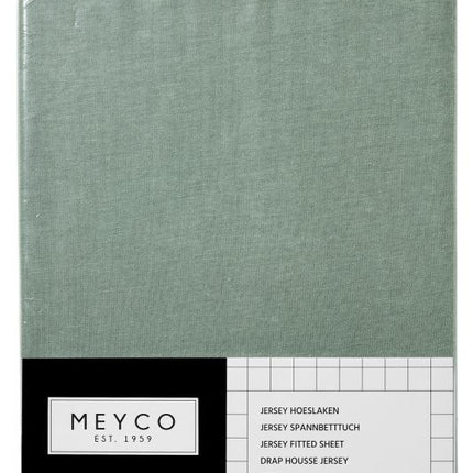 Meyco Spannbetttuch Jersey Stone Green 40x80/90 cm