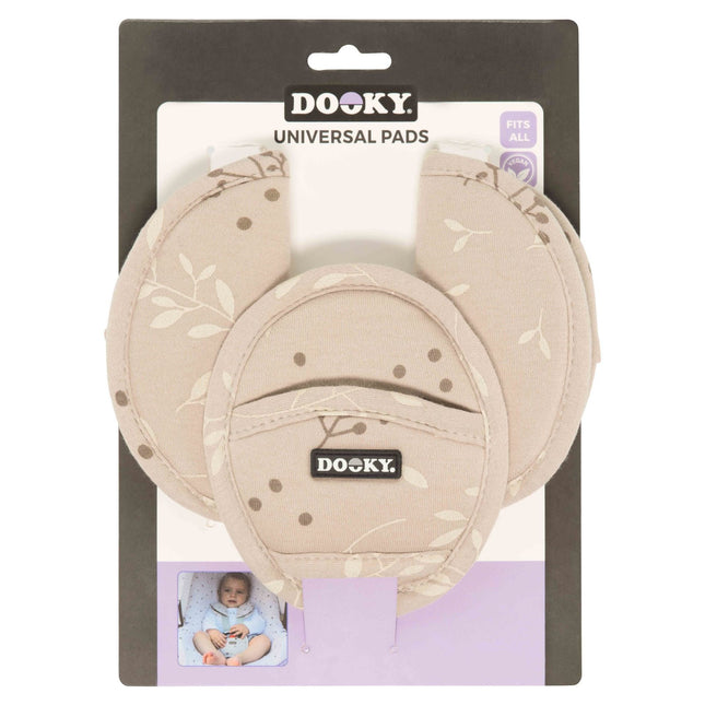 Dooky Gürtel Protektor Universal Pads Blätter Beige