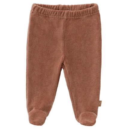 Fresk Babyhose Velours mit Fuß Tawny Brown