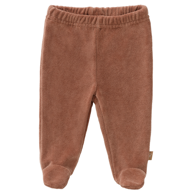 Fresk Babyhose Velours mit Fuß Tawny Brown