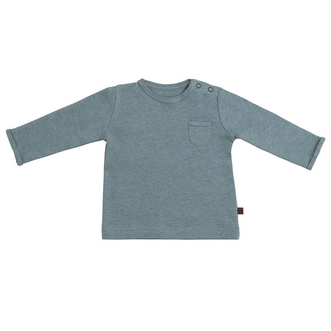 Baby's Only Babyshirt Melange Stonegreen