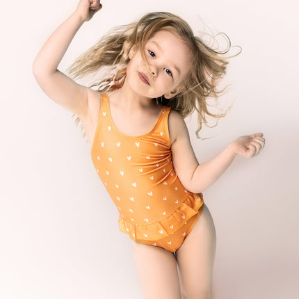 Swim Essentials Badeanzug Kinderherzen Orange