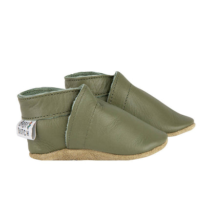 Baby Dutch Babyschuhe Plain Olive