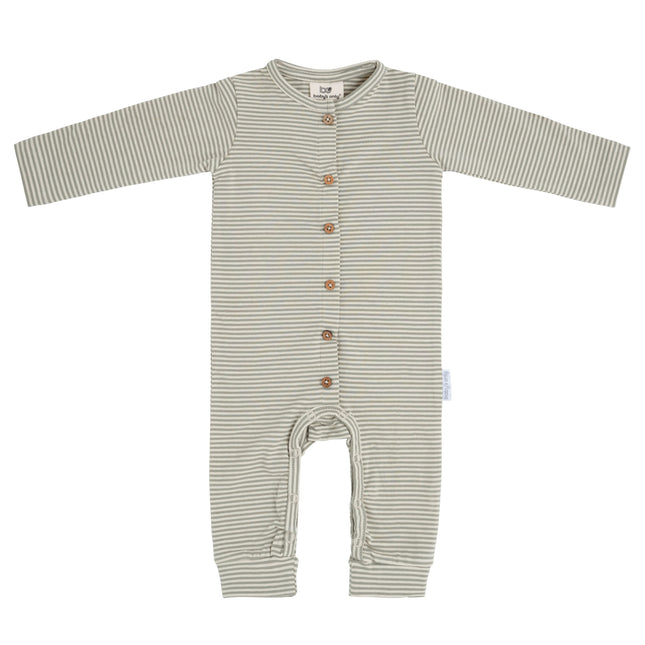 Baby's Only Box suit Stripe Urban Green