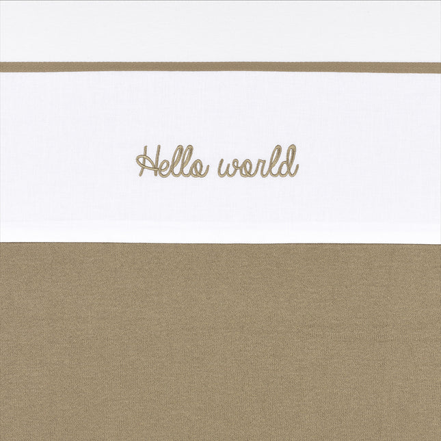 <tc>Meyco</tc> Wiegenhandtuch Hello World Taupe 75X100cm