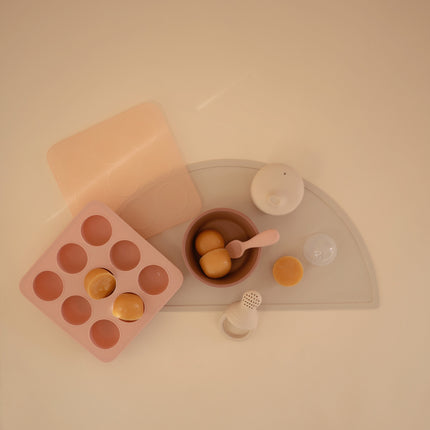 Mushie Gefriertablett für Babynahrung Blush