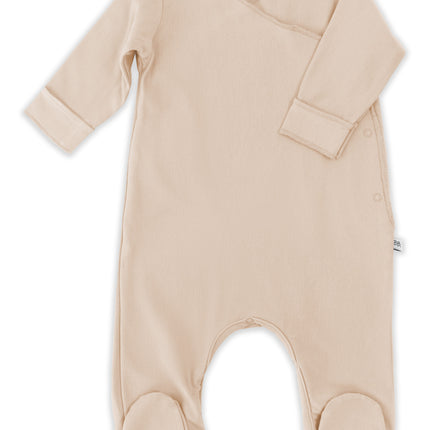 Bamboom Baby-Body mit Füßen in Rosa