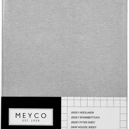 Meyco Spannbetttuch Jersey Hellgrau 70x140/150 cm