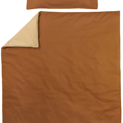 Meyco Bettbezug und Kissenbezug Uni Camel 100x135cm