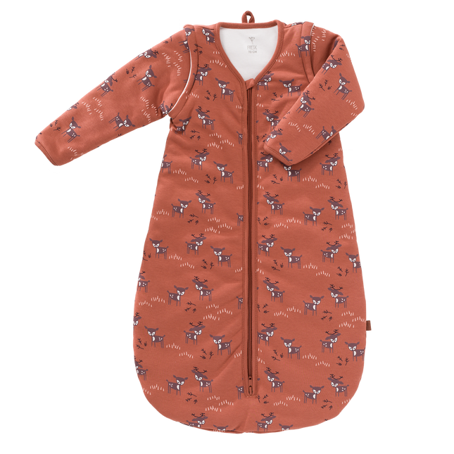 Fresk Baby-Hirsch-Schlafsack mit abnehmbarem Ärmel Amber Brown 60cm
