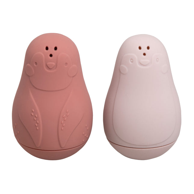 Baby's Only Badespielzeug Pingu√ØNs Stone Red/Old Pink 2pcs