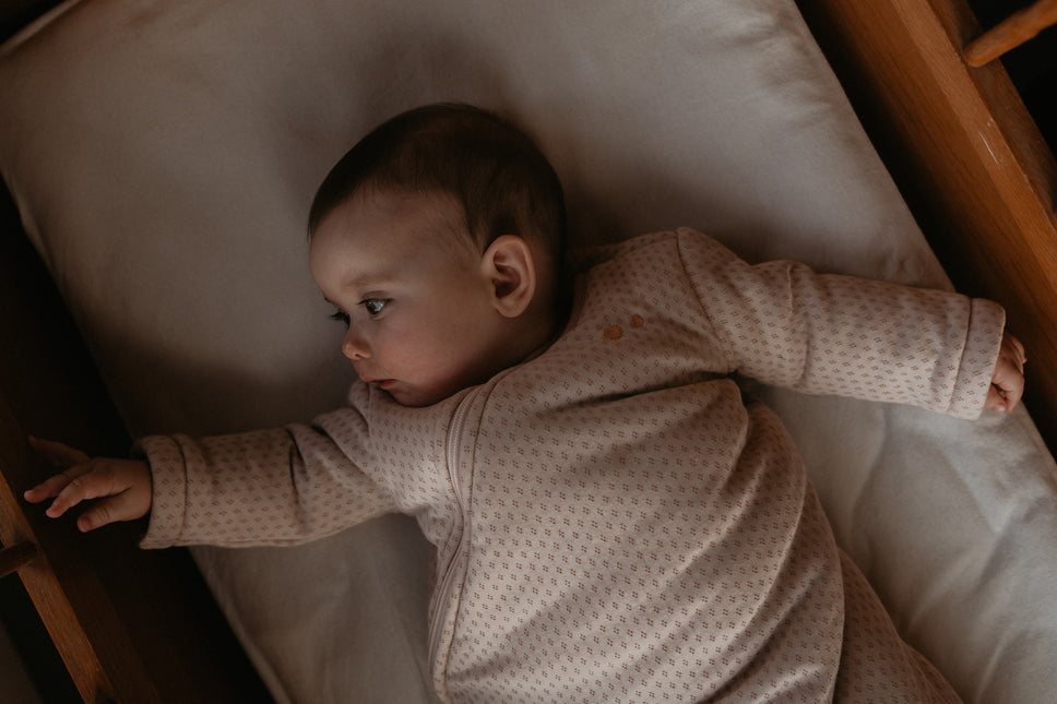 Snoozebaby Baby-Langarmschlafsack Milky Rust