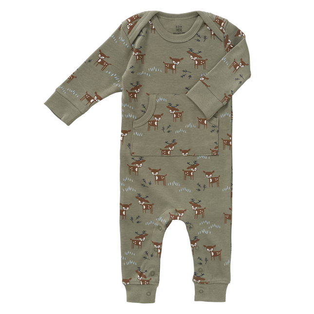 Fresk Baby Schlafanzug Deer Olive