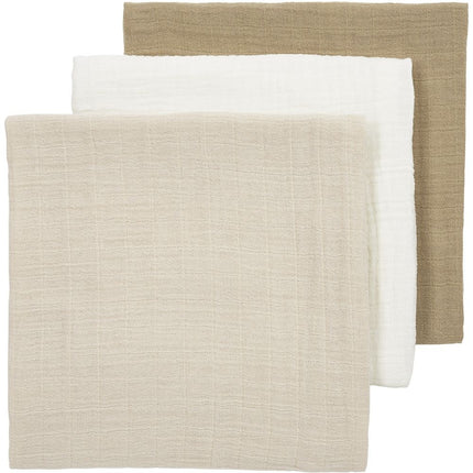 Meyco Hydrophile Tücher 3er-Pack Offwhite/Soft Sand/Taupe 70X70cm