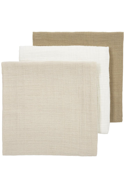 Meyco Hydrophile Tücher 3er-Pack Offwhite/Soft Sand/Taupe 70X70cm