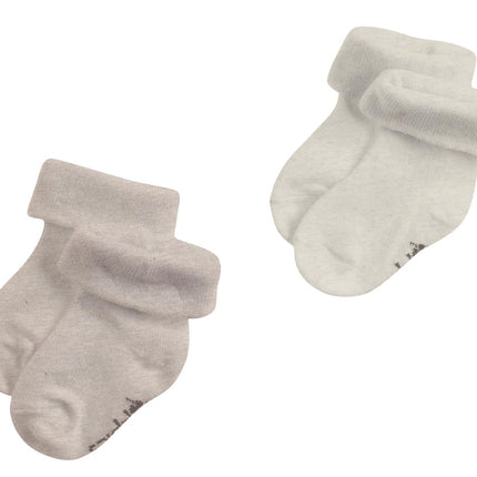 Noppies Babysocken Kai Taupe Melange 2er-Pack