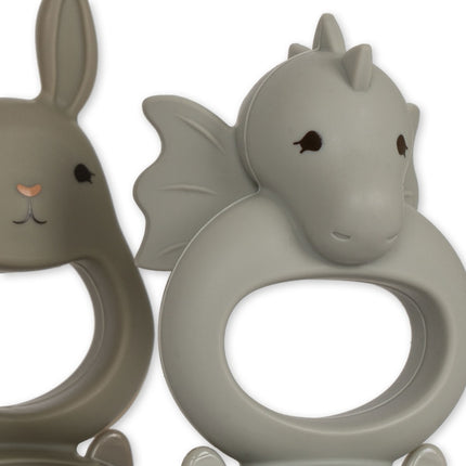 Konges Slojd Baby-Besteck-Set Drache und Hase Topanga 2tlg.