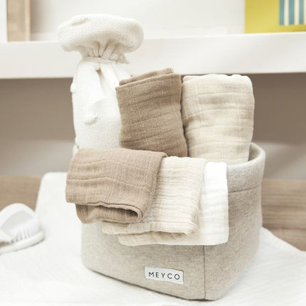 Meyco Mundtuch 3er-Pack Offwhite/Soft Sand/Taupe 30X30cm