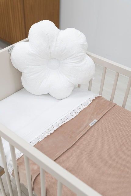 Baby's Only Bettlaken Calm White mit Rüsche