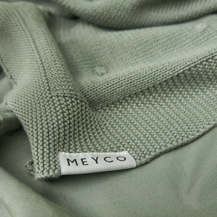 Meyco Bettdecke Mini Knots Forest Green