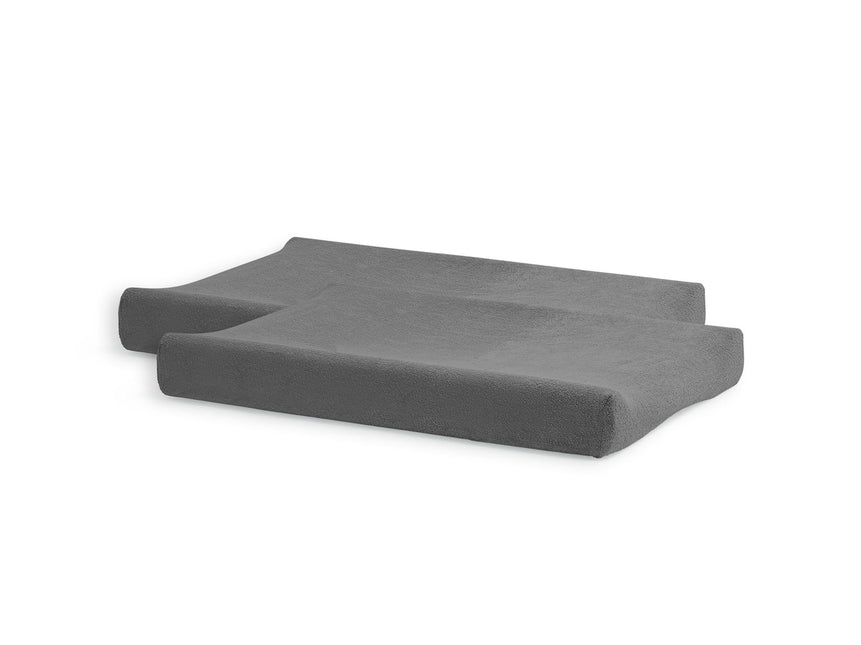 Jollein Wickelauflagenbezug Frottee Storm Grey 50x70m 2St