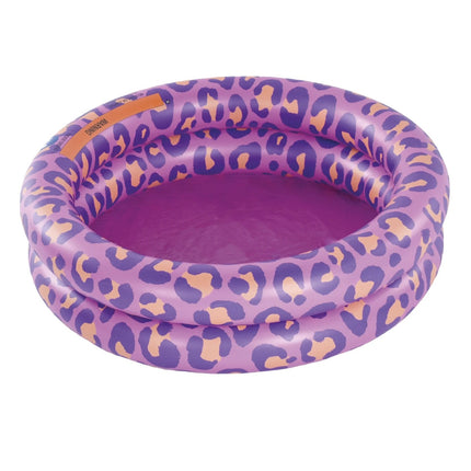 Swim Essentials Swimming Pool Baby Leopard Print Lila 2 Ringe 60Cm