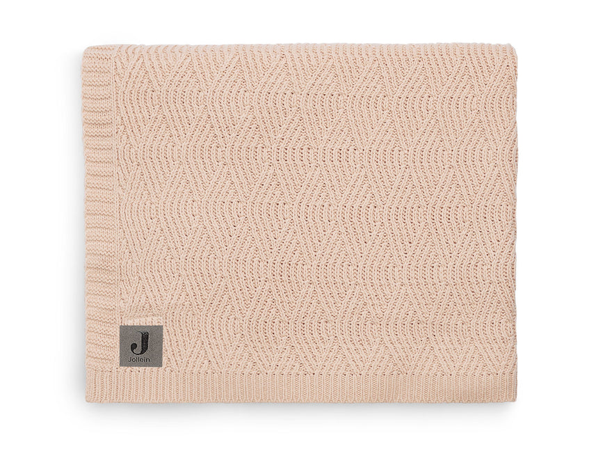 Jollein Kinderbettdecke River Knit Pale Pink 75x100cm