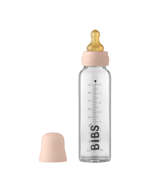 BIBS Babyflasche Glas 225ml Blush
