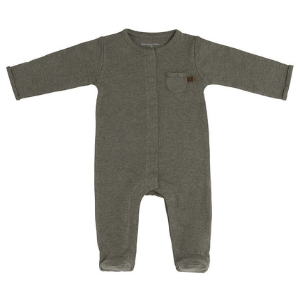 Baby's Only Baby-Body mit Füßen, Melange-Khaki