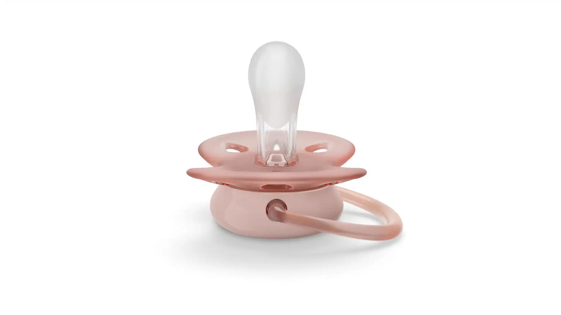 Philips Avent Schnuller +0 Monate Soft Grau/Rosa