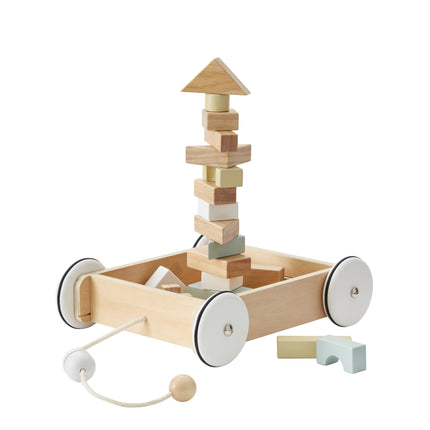 Kid's Concept Blockwagen mit Blöcken 28x26cm