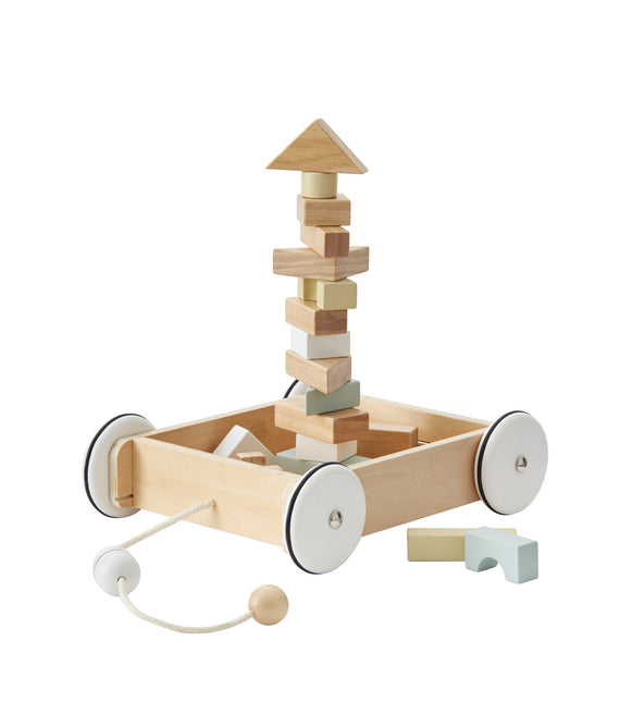 Kid's Concept Blockwagen mit Blöcken 28x26cm