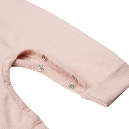 Noppies Boxersuit Langarm Rippe Nevis Rose Smoke