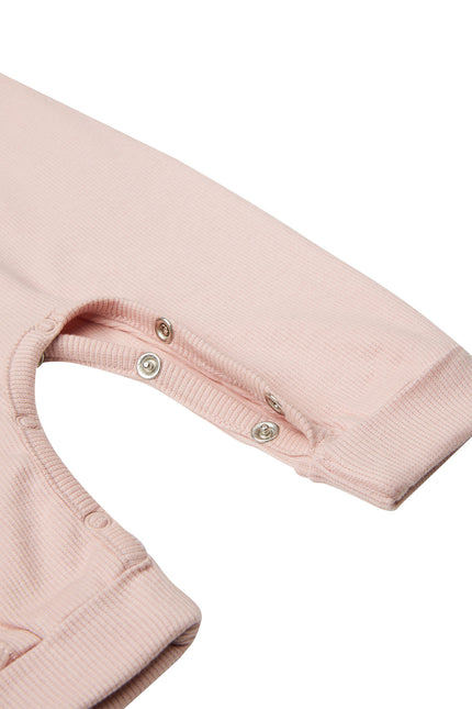 Noppies Boxersuit Langarm Rippe Nevis Rose Smoke