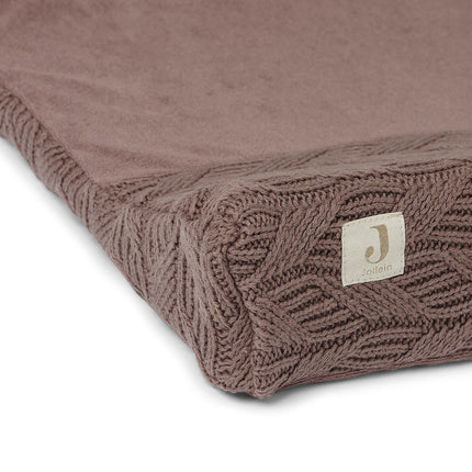 Jollein Wickelauflagenbezug Spring Knit Chestnut 50x70cm