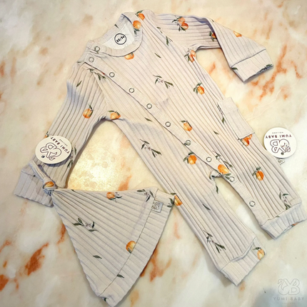 Yumi Baby Boxersuit Orangen Beige