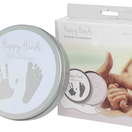 Dooky Druckset Happy Hands Round Clay Tin