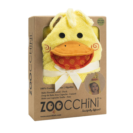 Zoocchini Bademantel Baby Puddles The Duck aus Baumwolle