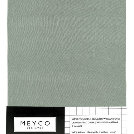 Meyco Wickelauflagenbezug Basic Jersey Stone Green