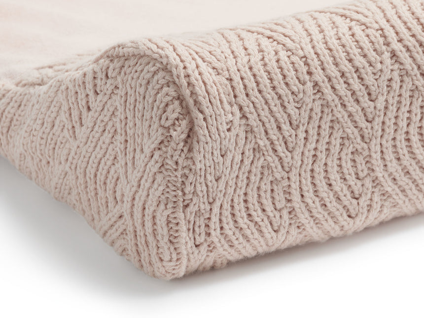 Jollein Wickelauflagenbezug River Knit Pale Pink 50x70cm