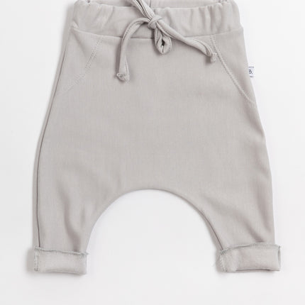 Bamboom Babyhose Grau/Elfenbein